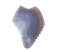 Agata grigia Gua Sha Board Natural Jade Raschiatura Massaggio Strumento Guazzo Raschietto Lifting Facciale Riduce Le Rughe Cura Della Pelle