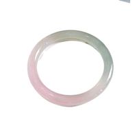 Agata naturale Feng Shui, braccialetti bangle per le donne blu verde bianco calcedonio braccialetti rotondi pietra preziosa naturale accessorio
