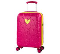 AGATHA RUIZ DE LA PRADA - Bagaglio da viaggio in cabina 55X40X20 Trolley rigido con ruote Bagaglio a mano per aereo Bagaglio in cabina Bagaglio a mano leggero per viaggi brevi Compatibile Ryan, Fucsia