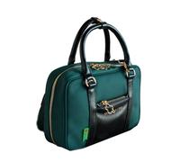 Agatha Ruiz de la Prada Borsa A Mano Quadrata Nylon Verde Con Similpelle Metallizzata