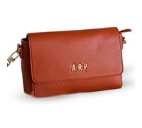 Agatha Ruiz de la Prada Borsa A Tracolla Pelle Vegana Arancione Con Patta E Interno In Nylon Stampato