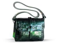 Agatha Ruiz de la Prada Borsa A Tracolla Vernice Verde Con Logo Arp Inciso E Chiusura A Patta