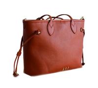 Agatha Ruiz de la Prada Borsa Shopper Arancione Pelle Vegana Reversibile Con Interno In Nylon Stampato