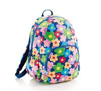 Agatha Ruiz de la Prada Miquelrius-Zaino Doppio, 24 l, Riciclato, Cerniera, Manici ergonomici, Imbottiti, Fiore, Unisex-Bambini e Ragazzi, Fiori, L