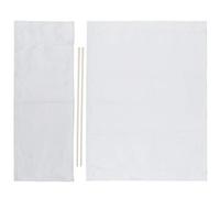Agatige 1 set di tela di sostituzione della sedia, 20,5 × 16. 5 In Director Sedia Sostituzione sedile Sedi di stoffa e schiena con mobili in legno Kit di coperture per mobili (Bianco)