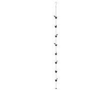 Agatige 2.4m/7.87ft Metal Bird Rain Chain for Gutters, Iron Bird Pot Shaped Water Chain Rain Catcher Basin for Indoor Outdoor Decoration
