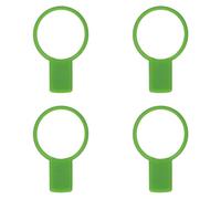 Agatige Allenatore per Presa da Tennis da 4 Pezzi, attrezzo per allenare la Presa per Il Controllo della Racchetta da Tennis in Silicone Strumento di Aiuto per l'allenamento delle Dita (Verde)