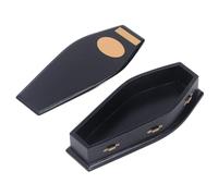 Agatige bara casa delle Bambole, 1:12 Legno di Betulla Stravagante Miniatura bara Vampiro Goth Trinket Box per la Decorazione di Halloween Decorazione Piccole sepolture Animali Domestici