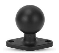 Agatige Base a sfera da 1,5 pollici con piastra rotonda in lega di alluminio, base di montaggio del dispositivo elettronico con braccio a doppia presa C per supporti per montoni