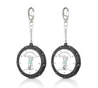 Agatige Contapunti da Golf, Contatore di Colpi da Golf Portatile, Dispositivo di Punteggio da Golf a 18 Buche con Portachiavi, 2 Pezzi