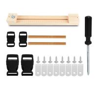 Agatige Creatore di Braccialetti, Regolabile Paracord Jig Bracciale Maker Strumento Artigianale Bracciale in Legno Kit di Strumenti Artigianali per Corda da Intrecciata Fai-Da-Te