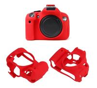 Agatige Custodia di protezione in silicone per copertina del corpo con fotocamera da shock 650D 600D 700D con ritagli precisi morbidi slip per la pelle (Rosso)