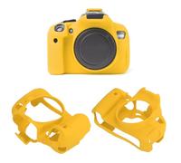 Agatige Custodia di protezione in silicone per copertina del corpo con fotocamera da shock 650D 600D 700D con ritagli precisi morbidi slip per la pelle (Giallo)