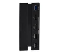 Agatige Hub USB per PS4, Hub USB ad Alta velocità a 5 Porte 2.0 e 3.0 Adattatore Controller hub di espansione per Console di Gioco PS4, espansione Splitter per Console Playstation 4