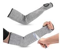 Agatige Manicotti da Lavoro Resistenti ai Tagli, 45cm/17.71in Manica di Protezione del Braccio Anti-Taglio e Anti-Abrasione con Buchi per Cucinare Intaglio e Giardinaggio(2 Pair)