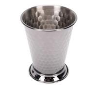 Agatige Mint Julep Cups, Accessori da bar da bar per cocktail in acciaio inossidabile martellato da 400 ml per il succo di succo di birra bevanda barretta per la casa (Nero grigio)