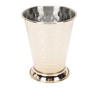 Agatige Mint Julep Cups, Accessori da bar da bar per cocktail in acciaio inossidabile martellato da 400 ml per il succo di succo di birra bevanda barretta per la casa (Oro)