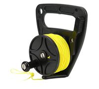 Agatige Mulinello da immersione da 46 m con tappo per il pollice | Bobina da immersione in nylon da 150 piedi Bobina da dito retrattile con interruttore di arresto Mulinello immersione Relitto