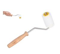 Agatige Rullo ad Aghi per togliere Il, rulli per Estrazione di Piccoli alveari in plastica per Apicoltura con Manico in Legno per Hobby