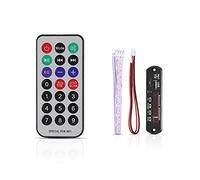 Agatige Scheda di Decodifica MP3 Bluetooth per Auto, Modulo di Decodifica Audio Wireless con Telecomando, Supporto Scheda SD TF/USB/Radio FM AUX WMA