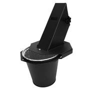 Agatige Secchio per Grasso per Grill a Pellet, Secchio per Grasso per affumicatore in Acciaio di Grande capacità, vaschetta raccogligocce con Coperchio, 12 contenitori per Esterni