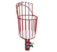 Agatige Testa del Cesto del Raccoglitore di Frutta, Raccolta di Frutta Staccabile GrabberTool Attaccamento della mietitrice di Frutta per Tubo di Diametro da 3 cm (Rosso)