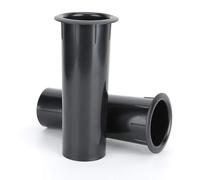 Agatige Tubo Porta Altoparlante, 2 Pezzi Tubo Invertito con Foro Aperto da 50 mm Altoparlante a Parete Interna Liscia in Plastica ABS per Altoparlanti da 4-6 Pollici(Hole 50 Tube)