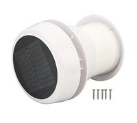 Agatige Ventilatore solare da tetto per Campe, DC12V Silenzioso rotondo Ventilatore da tetto per Campe Ventilatore di scarico per bagno Rimorchio Roulotte Navi Yacht
