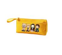Agatsuma Zen'it, astuccio Tomioka Giyuu, astuccio anime, astuccio Kamado Tanjiro, astuccio di grande capacità, con manico, astuccio per penne per studenti, organizer per trucchi, portamonete, Giallo