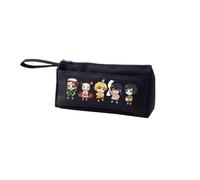 Agatsuma Zen'it, astuccio Tomioka Giyuu, astuccio anime, astuccio Kamado Tanjiro, astuccio di grande capacità, con manico, astuccio per penne per studenti, organizer per trucchi, portamonete, Nero
