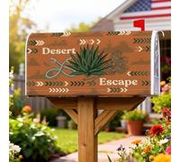 Agave - Coperture magnetiche per cassette postali, rustiche bohémien, serpente, pino, estate, arancione, decorazioni per cassetta delle lettere per portico, 45,7 x 53,3 cm
