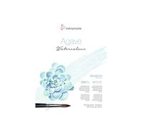 Agave Watercolour, 290 g/m², 24 x 32, 12 fogli