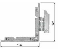 AGB Cerniera ARTECH angolare anta e ribalta zancata per soglia con compensatore