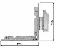 AGB Cerniera ARTECH angolare anta e ribalta zancata per soglia con compensatore