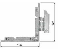 AGB Cerniera ARTECH angolare anta e ribalta zancata per soglia con compensatore
