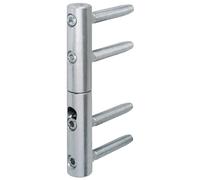 AGB Cerniera ZENIT regolabile a 4 gambi col. 15 ZINCO SILVER diametro 20
