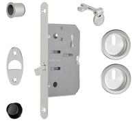 AGB Kit Maniglia Da Incasso SCIVOLA T KIT M tonda con serratura e50 foro patent