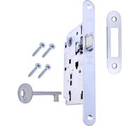AGB - Serratura Porta Interna Serie CENTRO. (Fr. 22X196, In. 90, En. 50, Qu. 8.,