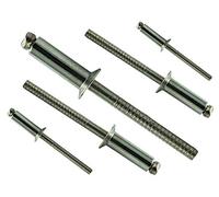 AGBERG 4,8 X 25 mm (50 pezzi) Rivetti ciechi con testa svasata - Acciaio inox VA A2 V2A - Rivetti ciechi - rivetti ciechi - antiruggine DIN 7337 - ISO 15984 | AGBERG
