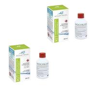 agc Acquatravel BIOCHLOR disinfettante Antibatterico concentrato per acque Chiare, per disinfezione Serbatoi Acqua Camper e Barche, superfici e Alimenti 2 Pezzi 250ml