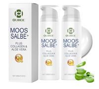 agctrler Pomata muschio Plus, 2 pezzi per la riparazione attiva della pelle, pomata di muschio, contro le imperfezioni della pelle e la lucentezza della pelle, aloe vera naturale, contro le rughe, per