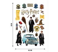 AGdesign Harry Potter Wall Sticker Adesivi 65x42,5 cm Nero Vinile