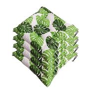 AGDLLYD Set di 4 Cuscini da Sedia per Dentro e Fuori, ca. 40x40x5cm,Disponibile in Tanti Colori Diversi,Cuscini per sedie da Giardino,Sedia Cucina,Serie Panama (K)