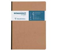 Clairefontaine Taccuino Age Bag A4 21x29,7 cm 192 pagine quadretti dorso in tela tabacco Carta 90 g