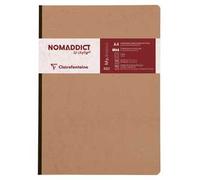 Clairefontaine Taccuino Age Bag 79146C A4 21x29,7 cm 192 pagine a righe Copertina effetto cuoio