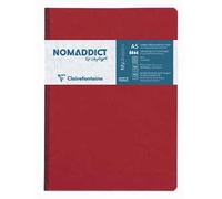 Clairefontaine Taccuino Collection Age Bag – A5, 192 pag., quadretti piccoli, carta 90 g, cop. rossa