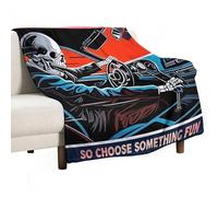 Ageksten Divertente coperta con scritta "Everything Will Kill You", morbida e leggera, regalo per bambini, uomini, donne, regalo di compleanno, 100 x 130 cm