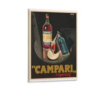 Ageksten Poster Originale Campari Vintage Estetica Domestica Stampa Artistica da Parete 30 x 45 cm