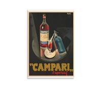 Ageksten Poster Originale Campari Vintage Estetica Domestica Stampa Artistica da Parete 50 x 75 cm
