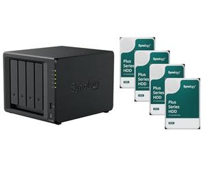 agemeo NAS DiskStation DS425+ con 4 dischi rigidi 8 TB HAT Plus e 6 GB di RAM, totale: 32 TB